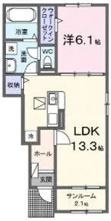 ラフィネIII【1階】の間取り