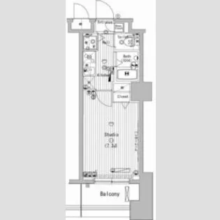 グランド・ガーラ横濱万世町【2階】の間取り