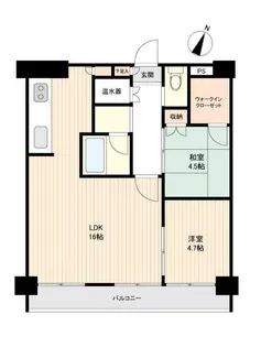 桜ケ岡ハイツ【2階】の間取り