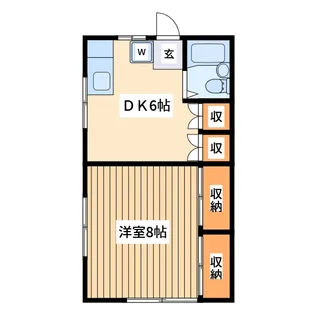 1Kの間取り画像