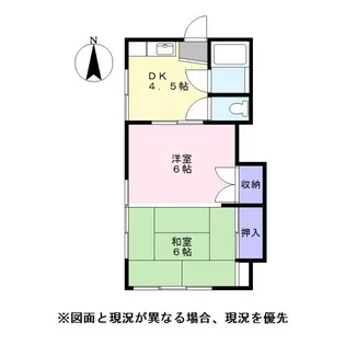 コーポいわき【1階】の間取り