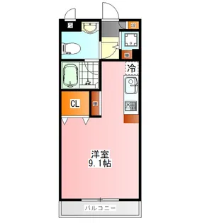 ロイヤルマンションC.O.R【3階】の間取り