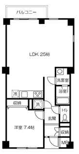 南品川ロイアルハイツ【2階】の間取り