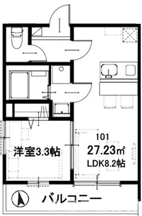 アヴニール【1階】の間取り