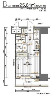 メインステージ神田須田町【8階】の間取り