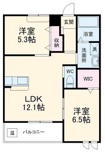 フリージアハイム【2階】の間取り