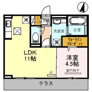 広島県福山市明神町1【アパート】の間取り