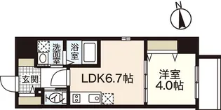 KatayamaBLD23【6階】の間取り