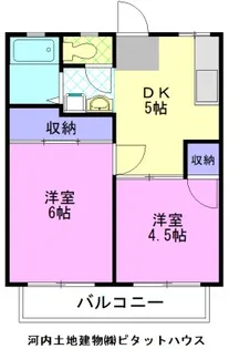 挟又ハイツ B【1階】の間取り
