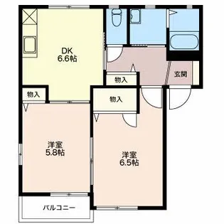 アラベスク【1階】の間取り