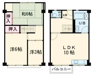松が丘住宅9号棟の間取り