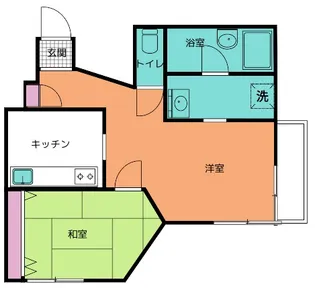 ハピネスTK【2階】の間取り