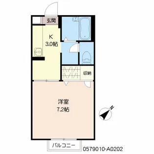 福岡県福岡市南区大楠2【アパート】の間取り