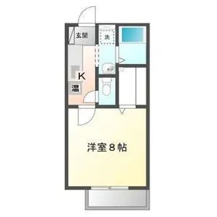 広島県福山市多治米町4丁目【アパート】の間取り