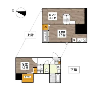 ADCパピーズ大津郵便局【1階】の間取り