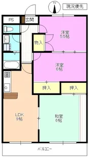 長野県上田市上野【マンション】の間取り