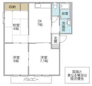 グリーンピュア【1階】の間取り