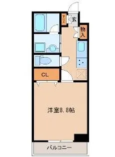 宮城県仙台市若林区蒲町東【マンション】の間取り