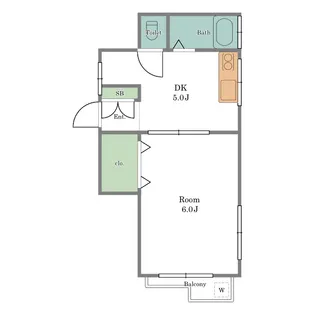 ニュープリンス【1階】の間取り