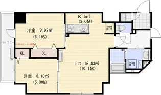 トーアレガート豊平【5階】の間取り