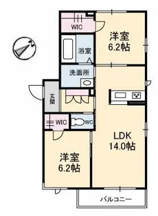 グランベレオ望町【3階】の間取り