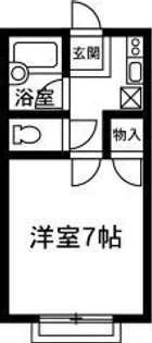 ナギサハイツA【1階】の間取り