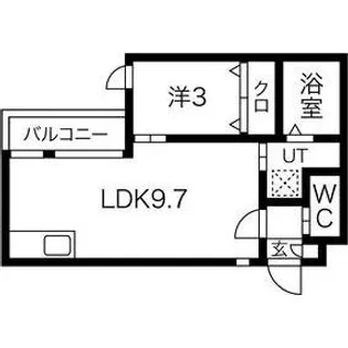 愛知県名古屋市守山区守牧町【アパート】の間取り
