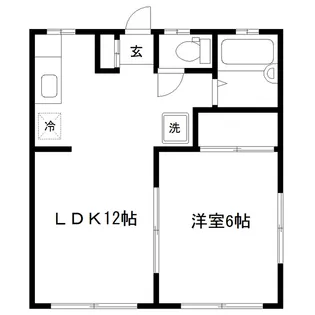 グランディ太白V【1階】の間取り