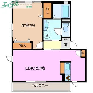 Selena~セレナ~B棟【1階】の間取り