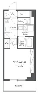 ブライズ白金台【3階】の間取り