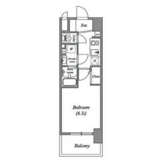 アドバンス天王寺南パキラ【4階】の間取り