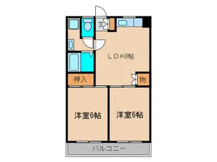 グランド平尾【3階】の間取り