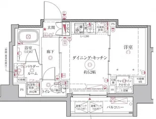 クレイシアIDZ王子アーバンヒルズ【7階】の間取り