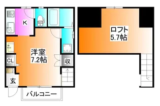 Elysion芝高木【1階】の間取り
