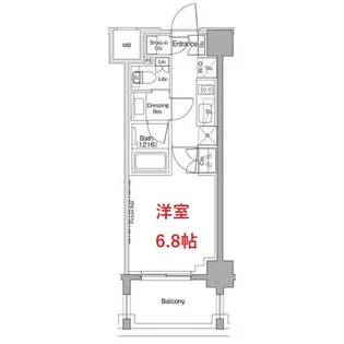 東京都品川区西大井1【マンション】の間取り