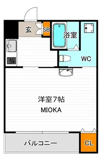 レクシア鶴ヶ丘【2階】の間取り