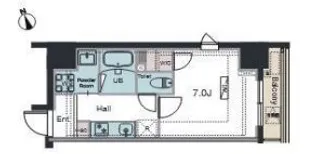 ラグゼナ平和島【10階】の間取り