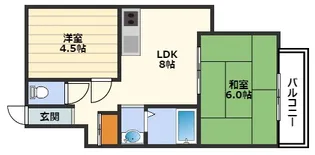 第3カワイハイツ【5階】の間取り