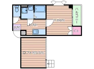 エヌズコートII【3階】の間取り