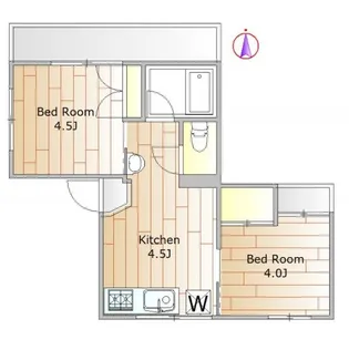 リベラルII【3階】の間取り