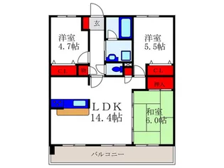 ロイヤル・パティオ【2階】の間取り