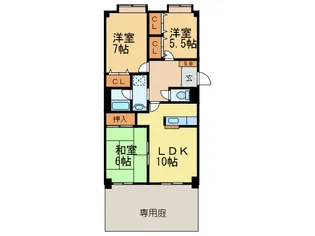 HACHIBUSE御影【1階】の間取り