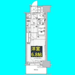 メイクスデザイン名駅南【9階】の間取り