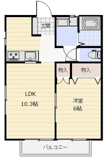 パストラル吉野【2階】の間取り
