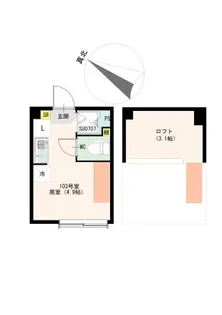 Vallata平井【1階】の間取り