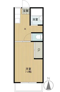 オーバル西船橋【1階】の間取り