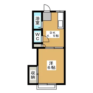 コーポしらゆり【2階】の間取り