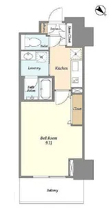 フロンティア新宿タワー【10階】の間取り