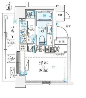 リヴシティ大島イースト【2階】の間取り