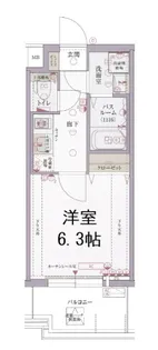 レジデンス上町台【8階】の間取り